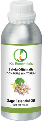 

Ks Essentials 100% Pure Sage Essential Oil (Salvia Officinalis) Natural & Undiluted(500 ml)