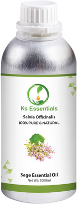 

Ks Essentials 100% Pure Sage Essential Oil (Salvia Officinalis) Natural & Undiluted(1000 ml)