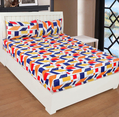 

Astra 180 TC Cotton Double Printed Bedsheet(Pack of 1, Yellow)
