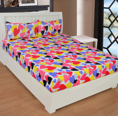 

Astra 180 TC Cotton Double Printed Bedsheet(Pack of 1, Blue)