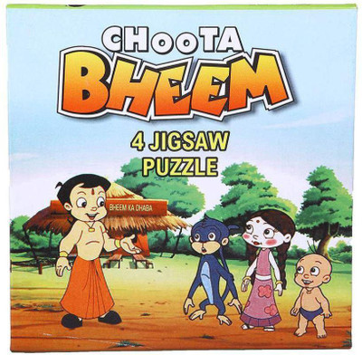 Gripix 4 in 1 Choota Bheem Jigsaw Puzzle Game Board Game