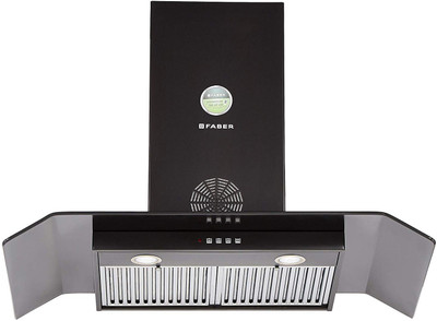 

Faber Hood Arco 3D Plus T2S2 BK LTW 90 Wall Mounted Chimney(Black 1150 CMH)