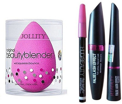 

jollity Blender Puff And Huda Beauty 3 in 1(Set of 4)