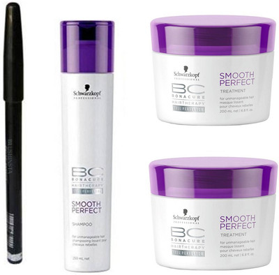 

blushinsta perfect smooth set 2 200 ml, smooth perfect shampoo 250 ml, eyebrow pencil(Set of 4)