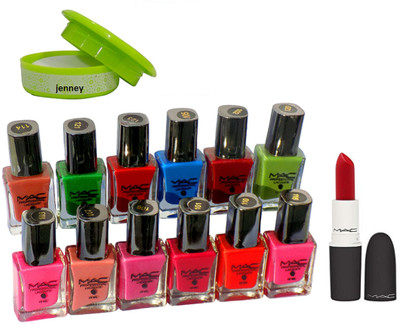 

jenney Nail Remover & Mac Lipstick & Mac Nail Polish (set 0f 12)(Set of 14)