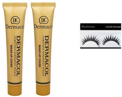 blushinsta combo set of dermacol eyelashes (Set of 3)(Set of 3)