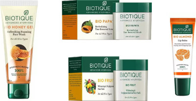 

BIOTIQUE BIO ANTI TAN KIT, LIP BALM(Set of 4)