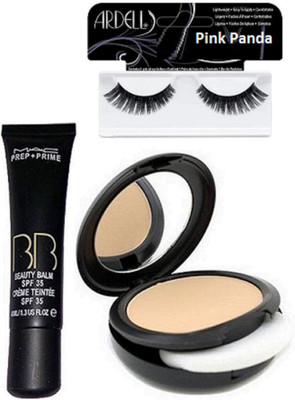

Pinkpanda Eyelashes & Mac BB Beauty Balm Cream & Compact(Set of 3)