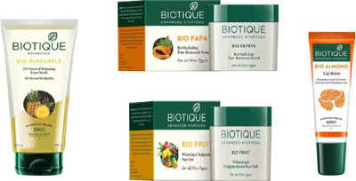 

BIOTIQUE BIO ANTI TAN KIT , LIP BALM(Set of 4)