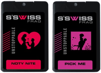 

S'SWISS noty nite and pick me combo Pack - 40 ml Pocket Perfume - For Men & Women(40 ml, Pack of 2)