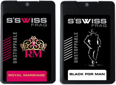 

S'SWISS royal marriage and black for man Combo Pack - 40 ml Pocket Perfume - For Men & Women(40 ml, Pack of 2)