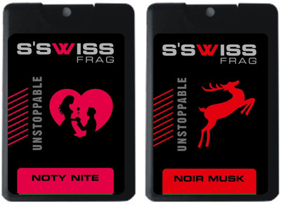 

S'SWISS noty nite and noir musk combo Pack - 40 ml Pocket Perfume - For Men & Women(40 ml, Pack of 2)