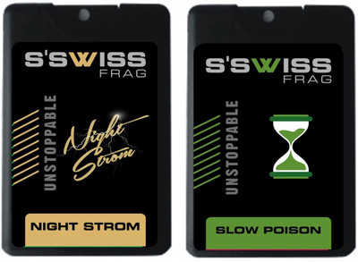 

S'SWISS night strom and blow poison Combo Pack - 40 ml Pocket Perfume - For Men & Women(40 ml, Pack of 2)