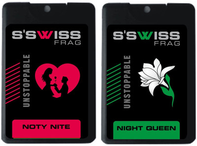 

S'SWISS noty nite and night queen combo Pack - 40 ml Pocket Perfume - For Men & Women(40 ml, Pack of 2)