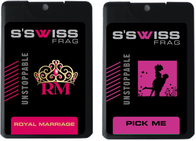 

S'SWISS royal marriage and pick me Combo Pack - 40 ml Pocket Perfume - For Men & Women(40 ml, Pack of 2)
