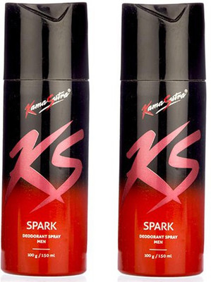 

KamaSutra Spark Combo Body Spray - For Men(300 ml, Pack of 2)