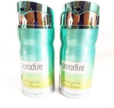 

PARFUMDELUXE PARADISE Deodorant Spray - For Women(400 ml, Pack of 2)