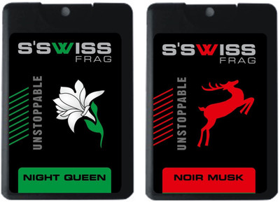 

S'SWISS night queen and noir musk Combo Pack - 40 ml Pocket Perfume - For Men & Women(40 ml, Pack of 2)