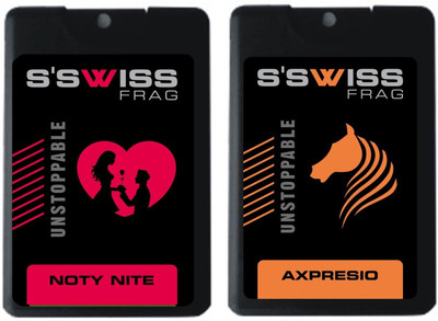 

S'SWISS noty nite and axpresio combo Pack - 40 ml Pocket Perfume - For Men & Women(40 ml, Pack of 2)