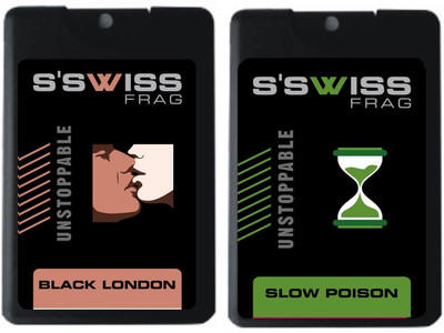 

S'SWISS black london and blow poison combo Pack - 40 ml Pocket Perfume - For Men & Women(40 ml, Pack of 2)