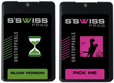 

S'SWISS slow poison and pick me combo Pack - 40 ml Pocket Perfume - For Men & Women(40 ml, Pack of 2)