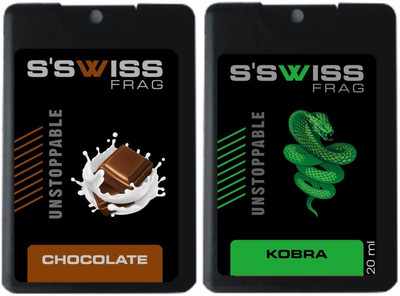 

S'SWISS chocolate and kobra combo Pack - 40 ml Pocket Perfume - For Men & Women(40 ml, Pack of 2)