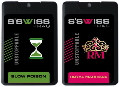 

S'SWISS slow poison and royal marriage combo Pack - 40 ml Pocket Perfume - For Men & Women(40 ml, Pack of 2)