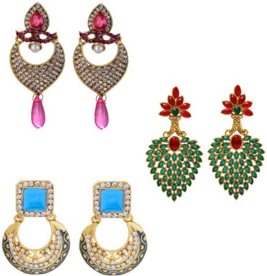 STYYLO FASHION Diva Style Cubic Zirconia Alloy Earring Set