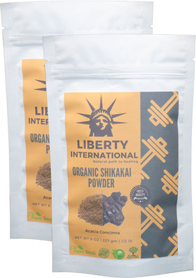 

LIBERTY INTERNATIONAL Organic Herbal Shikakai Powder For Hair Care Excellent Hair Conditioner (2 X 227 Gm) NT48(454 g)