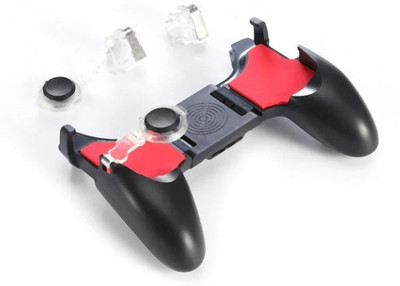 

Blue Birds 5 in 1 Mobile Phone Gamepad Joystick game controller pubg All in one L1R1 PUBG gaming Button L1 R1 Shooter Aim Key Handle Metal triggers gamepad handle grip gamepad for all smartphones Iphone and Android mobile Gaming Accessory Kit(Black, For A