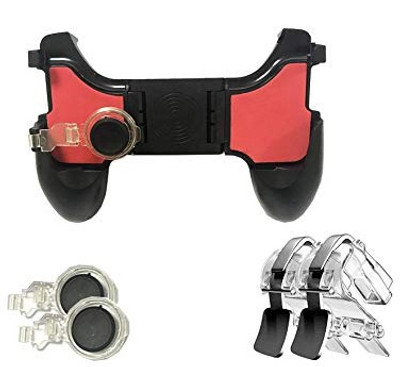 

Blue Birds Brand new and high quality 5 in 1 Mobile Phone Gamepad Joystick game controller pubg All in one L1R1 PUBG gaming Button L1 R1 Shooter Aim Key Handle Metal triggers gamepad handle grip gamepad Gaming Accessory Kit(Black, For Android, iOS, Wii)