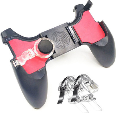 

CASADOMANI [2 Joystick + 2 Trigger + 1 Gamepad] PUBG Mobile Controller, Mobile Game Controller Cellphone Game 5-in-1 Shoot Aim Move Buttons PUBG Mobile Controller with Gaming Trigger, Ergonomic Design Grip and Joysticks for Android iOS Phones for PUBG Rul