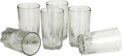 AFAST (Pack of 6) Water, Juice Transprent Tumbler Glass Set For Home & Bar Set Of Six-R8 Glass Set Water/Juice Glass(200 ml, Glass, Clear)