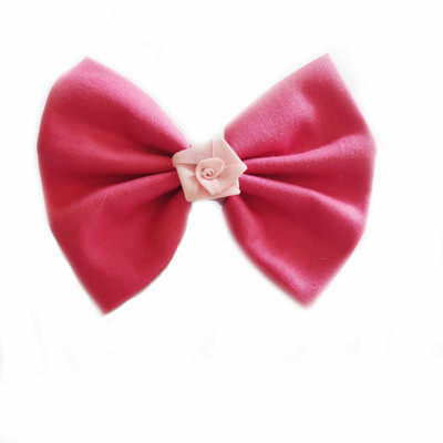 

craft maniacs Dark pink flower bow Hair Pin(Pink)