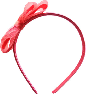 

MRUVA Hair Accessories Bow Hairband For Girls - Peach Hair Band(Orange)