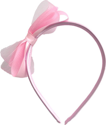 

MRUVA Hair Accessories Bow Hairband For Girls - Light Pink Hair Band(Pink)