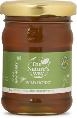 

The Natures Way Wild Flora Honey|Pure Natural Unprocessed Honey| rich in antiseptic and antibacterial properties|can be applied to the skin(150 g)