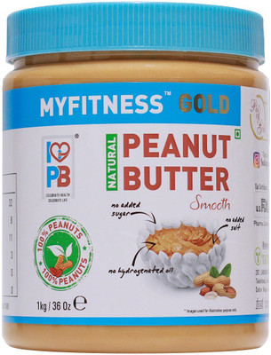 MYFITNESS Smooth Natural Peanut Butter Unsweetened 1000 g