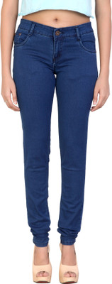 FireAge Slim Women Dark Blue Jeans