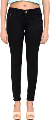 FireAge Slim Women Black Jeans