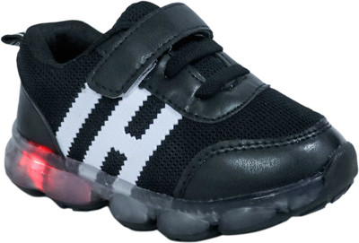 

FEETWELL Boys Velcro Sneakers(Black