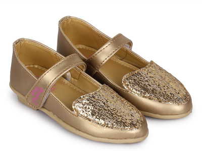 

Disney Princess Girls Velcro Ballerinas(Gold