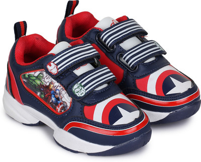 

Marvel Boys Velcro Running Shoes(Red, Red navy