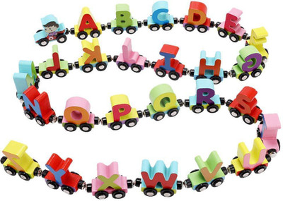 

Assemble Magnetic Alphabet Colorful Train, Educational Model Vehicle Toys, Set Of 26 Pcs A To Z, Educational Learning Toys(Multicolor)