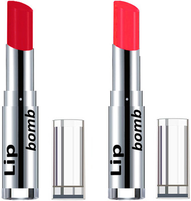 

Color Fever Creamy Matte Lipstick(Set Of 2 pcs)23-30(Red, Neon Orange)