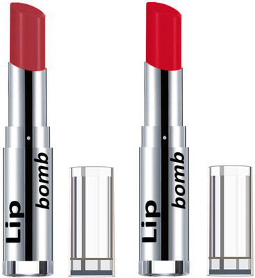 

Color Fever Creamy Matte Lipstick(Set Of 2 pcs)19-23(Brick Orange, Red)