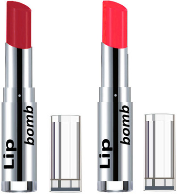 

Color Fever Creamy Matte Lipstick(Set Of 2 pcs)17-30(Brick Orange, Neon Orange)