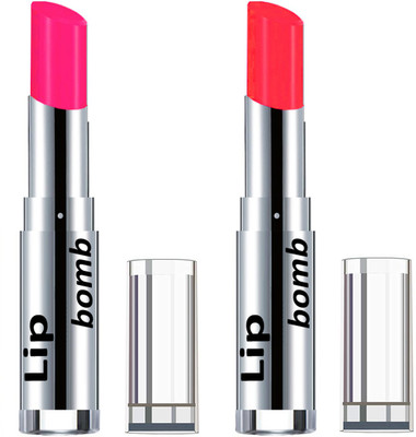 

Color Fever Creamy Matte Lipstick(Set Of 2 pcs)27-30(Neon Pink, Neon Orange)