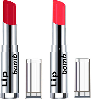 

Color Fever Creamy Matte Lipstick(Set Of 2 pcs)11-30(Red, Neon Orange)