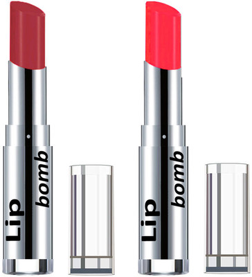 

Color Fever Creamy Matte Lipstick(Set Of 2 pcs)19-30(Brick Orange, Neon Orange)